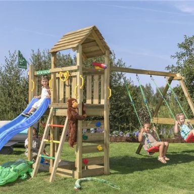 Jungle Gym Safari Lektorn med gungställning och rutschkana