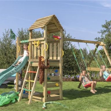 Jungle Gym Safari Lektorn med gungställning och rutschkana