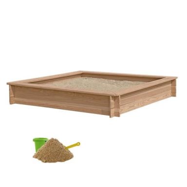 Nordic Play 805-734 Sandlåda lärk, med 240 kg sand