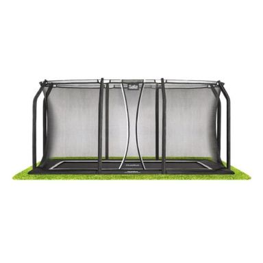 Salta Royal Baseground Studsmatta 214x305 cm, svart, med säkerhetsnät