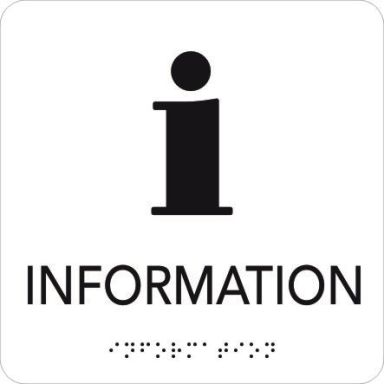 UniGraphics 6705385 Skylt information, taktil, 150 x 150 mm