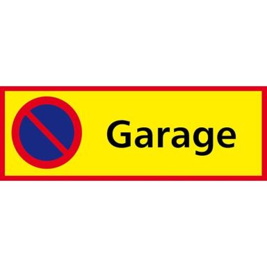 UniGraphics 6705433 Skylt Garage, parkering förbjuden