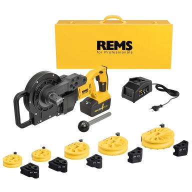 REMS 580061 R220 Bukkemaskine 12-14-22 mm, med batteri og oplader