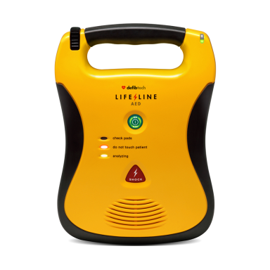 Defibtech Lifeline AED Defibrillaattori mukana akku, elektrodit ja laukku