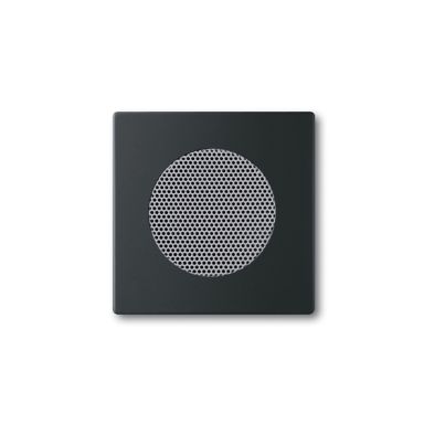 ABB Impressivo 8253-885 Midtplate matt svart, for høyttaler