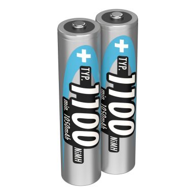 Ansmann 5035222 Batteri oppladbart, Micro AAA, NiMH, 2-pakning