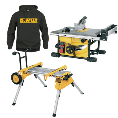 Dewalt DWE7485RS-XC Bordcirkelsav trøje i størrelse XL medfølger