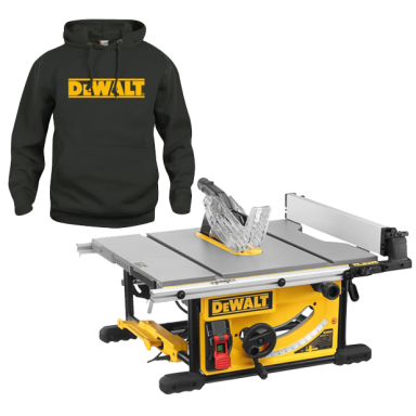Dewalt DWE7492 Bordcirkelsav trøje i størrelse XL medfølger