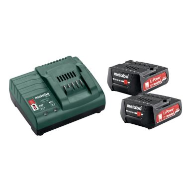 Metabo 685300000 Opladningspakke 2 stk 2,0 Ah batterier og opladere