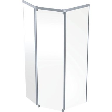 Contura Showerama 10-5 Dusjvegg pentagonal, 90 x 80 x 200 cm