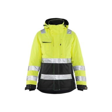 Blåkläder 487219873399L Synlighetsjakke dame, varselgul/svart, vinter