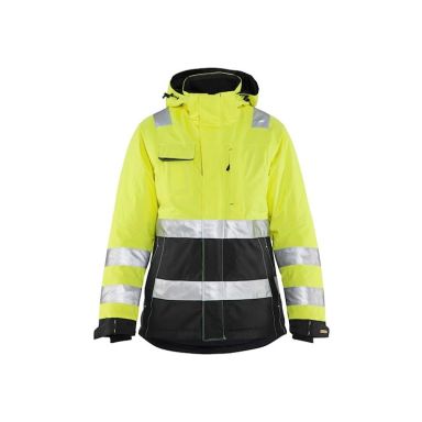 Blåkläder 487219873399XS Hi-vis jakke Kvinder, Høj synlighed gul/sort, vinter