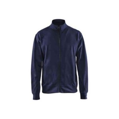 Blåkläder 337111588900S Sweater Med lynlås, marineblå
