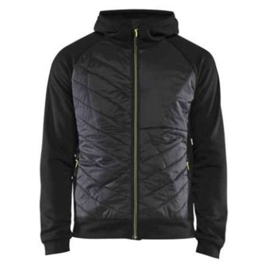 Blåkläder 346325269933L Hybrid sweater sort/høj synlighed gul