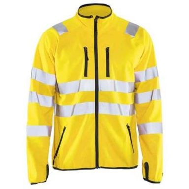 Blåkläder 490625123300XL Softshelljakke Høj synlighed gul jakke med høj synlighed