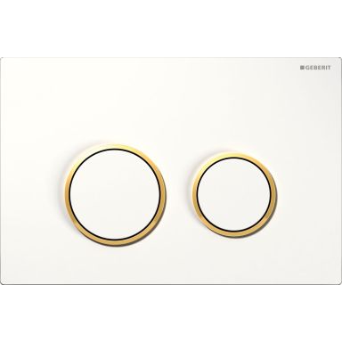 Geberit Omega20 Spyleplate for dobbelspyling