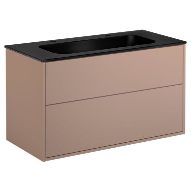 Gustavsberg Artic Underskab 100 cm, med håndvask, 2 bl.huller