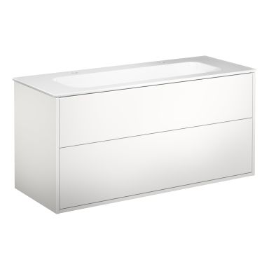 Gustavsberg Artic Underskab 120 cm, med håndvask, 2 bl.huller