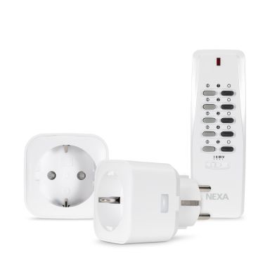 Nexa MYCR-3500x2 + LYCT-705 Mottaker med fjernkontroll, plug-in