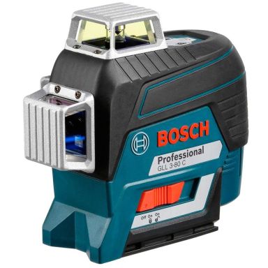 Bosch GLL 3-80 C Krysslaser rød, med L-BOXX, uten batteri og lader