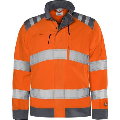 Fristads 4067 GPLU Hi-vis jakke Høj synlighed orange/grå