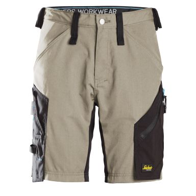 Snickers 6112 LiteWork Shorts khaki/svart