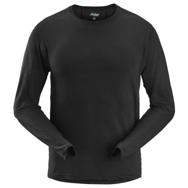 Snickers Workwear 2411 LiteWork T-skjorte langermet, svart