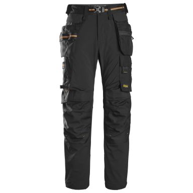 Snickers Workwear 6515 AllroundWork Håndværkerbukser sort, vindtæt, med stretch