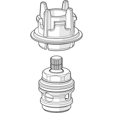Oras 601091V Kranoverdel varmtvann
