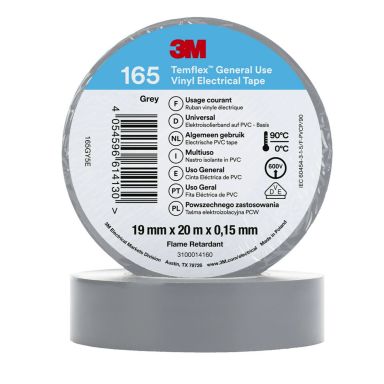 3M Temflex 165 Temflex™ -vinyylisähköteippi 20 m x 19 mm