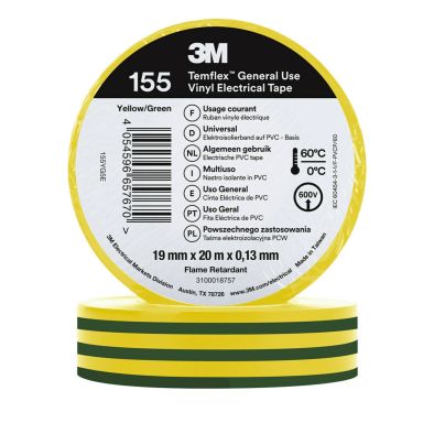 3M Temflex 165 Eltejp 10m x 15mm