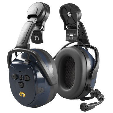 Hellberg Xstream MP Kuulosuojain jossa Bluetooth, ympäristönkuuntelu ja kypäräkiinnike