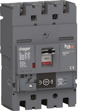 Hager HMT040NR Effektbrytare H3+E, 50kA