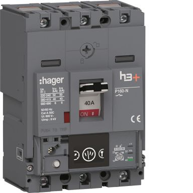 Hager HNS040NC Effektbrytare H3+, 40kA