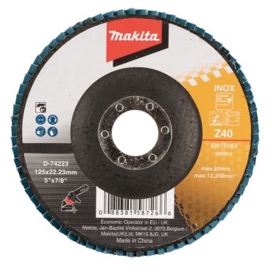 Makita D-74223 Lamellslipskiva 125x22,23 mm