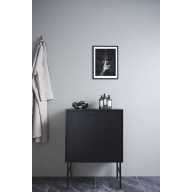 Gustavsberg Artic Vægskab sort, 32 cm dyb