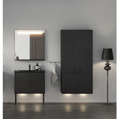 Gustavsberg Artic Underskab Sort, 80 cm, uden håndvask