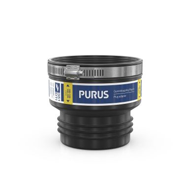 Purus 3106989 Gumminippel plug-in, svart