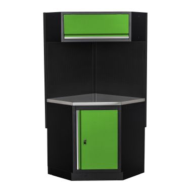 PELA 532000 Hjørneskab til garageindretning, 1270 x 965 x 2005 mm