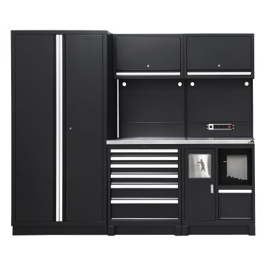 PELA 513303 Työkalukaapisto 2355x573x2000 mm, musta