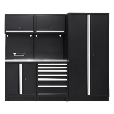 PELA 513302 Työkalukaapisto 2355x573x2000 mm, musta