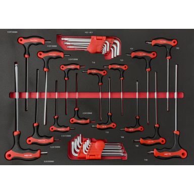 PELA 497997 Torx- ja kuusiokoloavainsarja 35-osainen