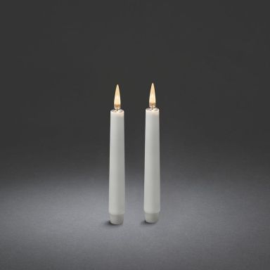 Konstsmide 1874-210 LED-kynttilä 2 kpl, valkoinen