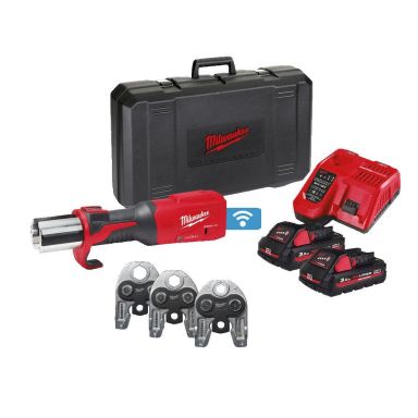 Milwaukee M18 ONEBLHPT-302C GM-SET Pressmaskin med batteri och laddare, 15-22-28