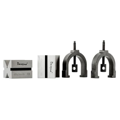 Dasqua 495204 V-blok med 2 blokke & 2 spændebeslag, 45x40x36 mm