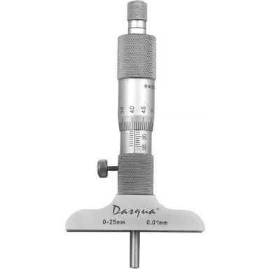 Dasqua 509502 Dybdemikrometer slirkobling, spindellåsning