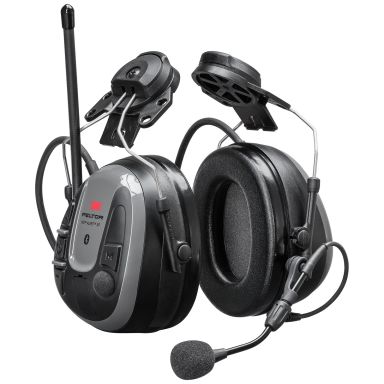 3M Peltor WS Alert XP Hörselskydd Bluetooth & mobilapplikation, hjälmfäste