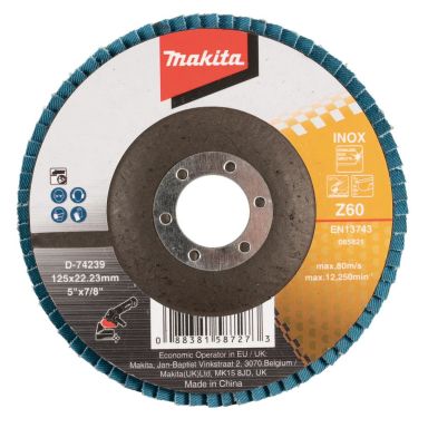 Makita D-74239 Lamellslipeskive 125 x 22,23 mm