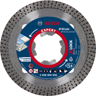 Bosch Expert Hardceramic Diamantkappeskive med X-LOCK. Ø 85 mm