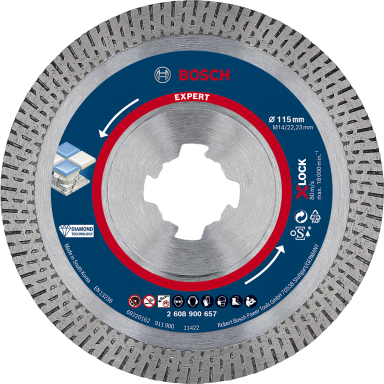 Bosch Expert Hardceramic Diamantskæreskive med X-LOCK. Ø 115 mm